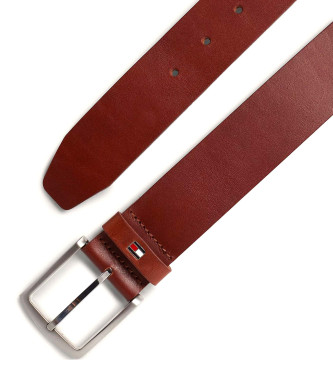 Tommy Hilfiger Cinto de couro Denton castanho