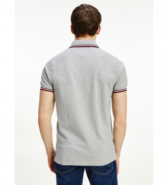 Tommy Hilfiger Core Tipped Slim grey polo shirt