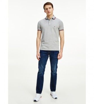 Tommy Hilfiger Core Tipped Slim grey polo shirt