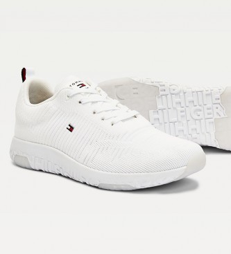 Tommy Hilfiger Trainers Corporate Knit Rib Runner blanc 