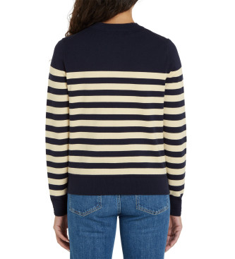 Tommy Hilfiger Strikket cardigan med rund hals navy