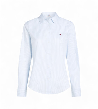 Tommy Hilfiger Chemise en popeline coupe rgulire bleu