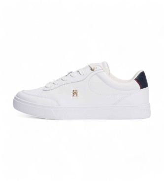 Tommy Hilfiger Essential white leather tennis shoes