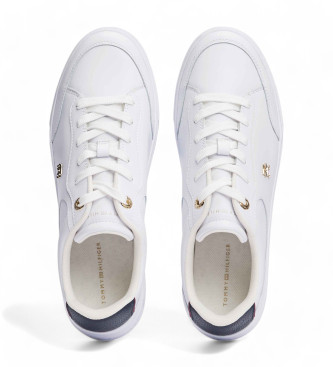 Tommy Hilfiger Chaussures de tennis essentielles en cuir blanc