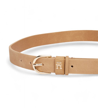 Tommy Hilfiger Essential brown textured leather belt