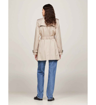 Tommy Hilfiger Beige Enkelknppt Trench Coat