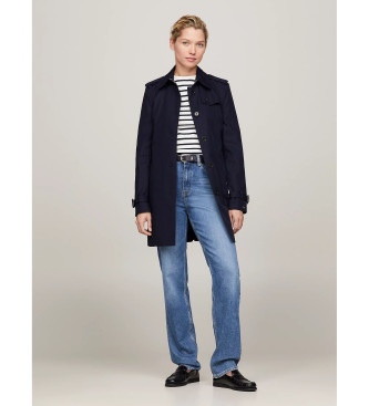 Tommy Hilfiger Trench monopetto blu navy Heritage