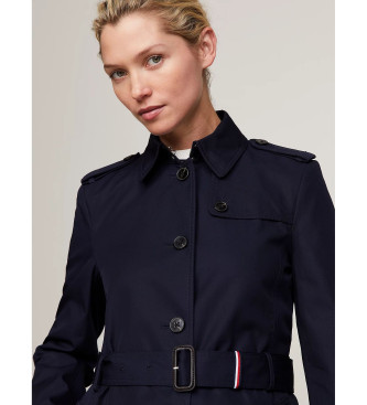 Tommy Hilfiger Trench monopetto blu navy Heritage