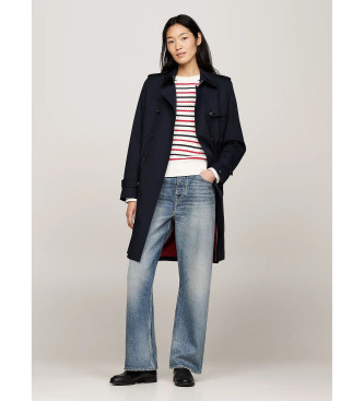 Tommy Hilfiger Trench slim blu idrorepellente