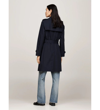 Tommy Hilfiger Marine water-repellent slim fit trench coat