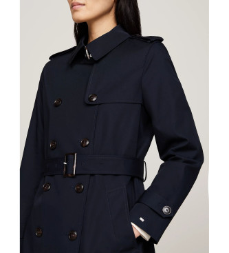 Tommy Hilfiger Marine water-repellent slim fit trench coat