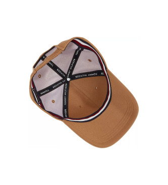 Tommy Hilfiger Elevated Cap Brown plate