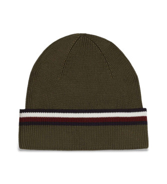 Tommy Hilfiger Gorro Corporate con cinta distintiva verde