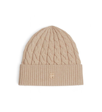 Tommy Hilfiger Bonnet de laine beige