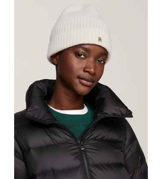 Tommy Hilfiger Bonnet en cachemire extensible blanc