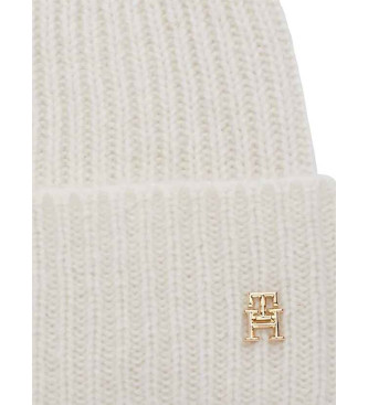 Tommy Hilfiger Bonnet en cachemire extensible blanc