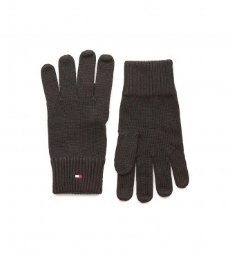 Tommy Hilfiger Gloves with embroidered logo Essential black