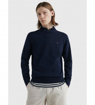 Tommy Hilfiger Jumper 1985 Collection i ren marinbl bomull