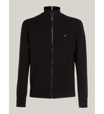 Tommy Hilfiger Pull 1985 avec fermeture  glissire noire