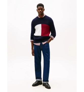 Tommy Hilfiger Pull large en alpaga marine