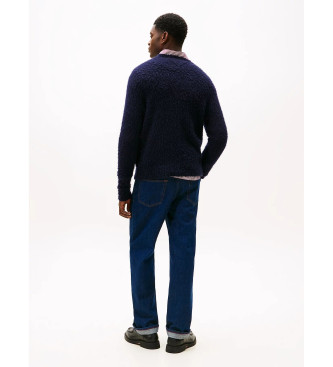 Tommy Hilfiger Pull large en alpaga marine