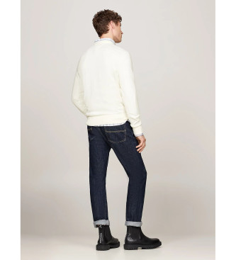 Tommy Hilfiger Maglione girocollo in cashmere bianco