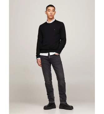 Tommy Hilfiger Maglione girocollo in cashmere nero