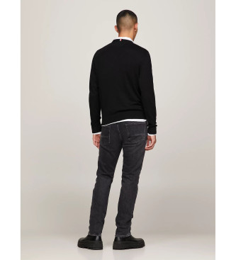 Tommy Hilfiger Maglione girocollo in cashmere nero