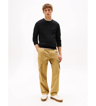 Tommy Hilfiger Pull en cachemire noir  col ras du cou