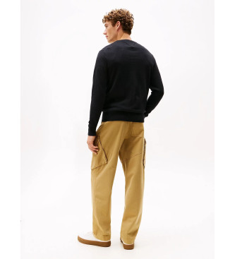 Tommy Hilfiger Pull en cachemire noir  col ras du cou
