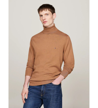 Tommy Hilfiger Maglione dolcevita in cashmere marrone