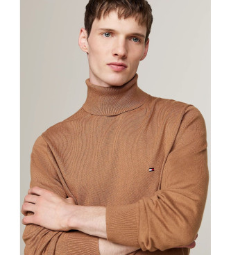 Tommy Hilfiger Maglione dolcevita in cashmere marrone