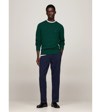 Tommy Hilfiger Pulver de l pura com gola redonda verde