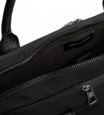 Tommy Hilfiger Valigetta per laptop con etichetta nera