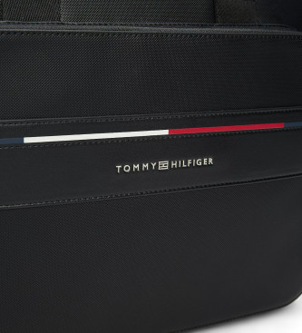 Tommy Hilfiger Cartella porta laptop nera firmata