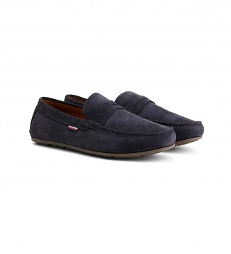 Tommy Hilfiger Classic Driver navy leather loafers