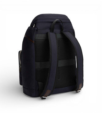 Tommy Hilfiger Avslappnad ryggs�ck med lock och marinbl� fickor