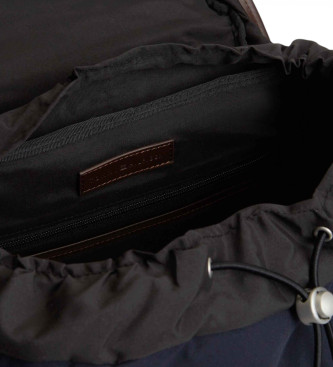Tommy Hilfiger Avslappnad ryggs�ck med lock och marinbl� fickor