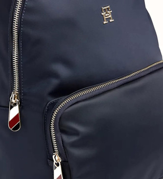 Tommy Hilfiger Backpack with TH Emblem badge in navy blue