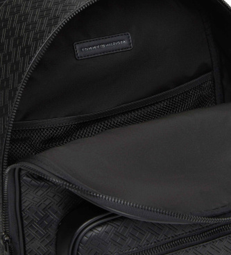 Tommy Hilfiger Zaino curvo con loghi neri in rilievo
