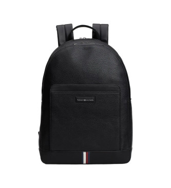 Tommy Hilfiger Mochila TH Business con acabado granulado negro