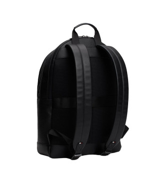 Tommy Hilfiger Mochila TH Business con acabado granulado negro