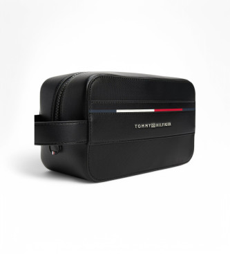 Tommy Hilfiger Saco de toilette com logtipo metlico preto