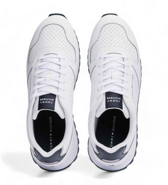 Tommy Hilfiger New Runner Lder Sneakers hvid