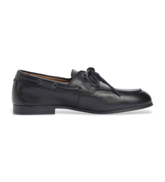 Tommy Hilfiger Scarpe da barca in pelle nera