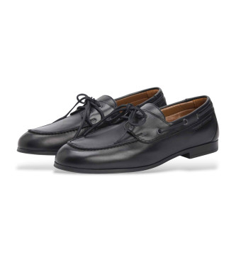 Tommy Hilfiger Scarpe da barca in pelle nera