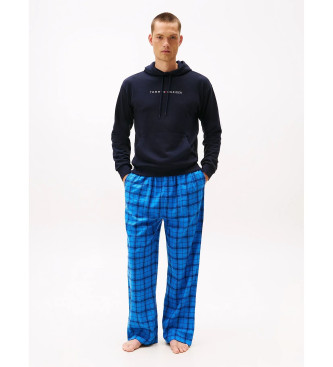 Tommy Hilfiger Originelles Kapuzensweatshirt mit marineblauem Logo