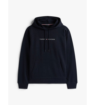 Tommy Hilfiger Originelles Kapuzensweatshirt mit marineblauem Logo