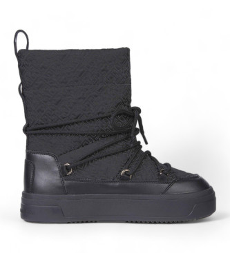 Tommy Hilfiger Schwarze glatte Stiefel