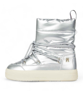 Tommy Hilfiger Silver Snow Boots 